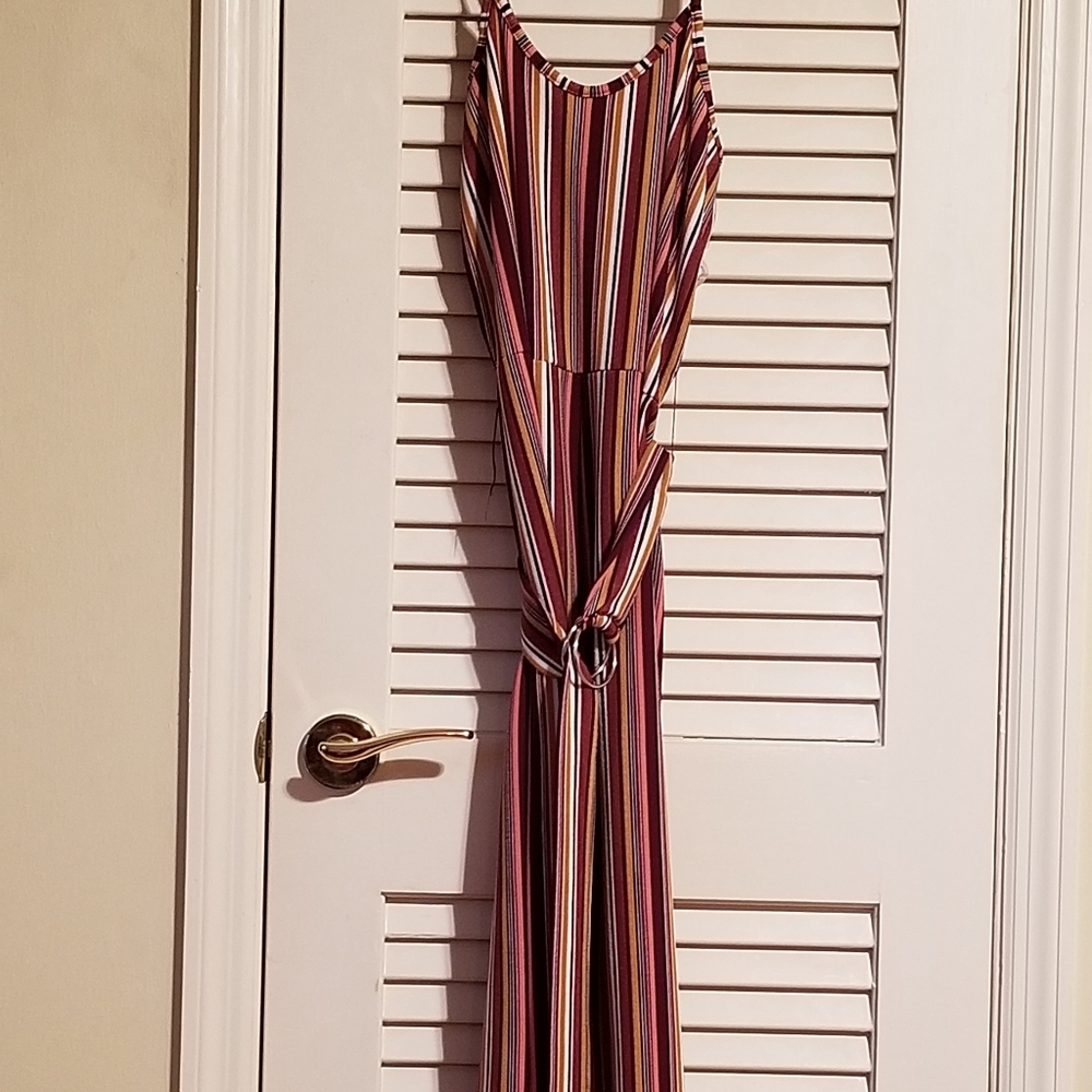 Spaghetti Strap Flared Leg Jumper